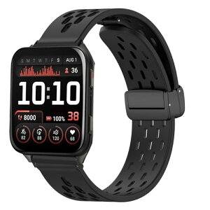 [Lamshaw] for Garmin Venu X1 �X�}�[�g�E�H�b�` �o���h, �X�|�[�c �V���R�� ���� �ʋC�������o���h �������� ���C�x���g���� �������X�g���b�v �Ή� Garmin Venu X1 �X�}�[�g�E�H�b�` (�u���b�N, 24mm)