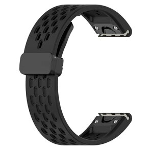 for GARMIN(�K�[�~��) Fenix 8 51mm/7X Pro �o���h �x���g �����o���h �V���R�� ���C�o�b�N�� �}�O�l�b�g Instinct 2X/3 50mm/Epix Pro 51mm/Fenix 7X/6X/Enduro3/2�Ȃǂ��Ή� �ւ��x���g �X�g���b�v �A�N�Z�T���[ (�u
