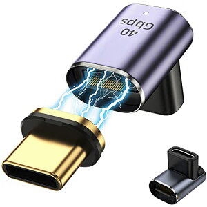 fine-R USB-C }Olbg ϊA_v^[ ㉺90° L^ IX-X USB4 TYPE-C f[^] 40Gbps PD[dΉ 100W X}z/m[gPCp ϊvO USB-CA_v^ (ML^)