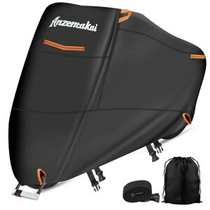 Anzentakai �o�C�N�J�o�[ 500D ����y2025�N �ϋv���A�b�v�z �ϐ���20000mm �ԑ̃J�o�[ ���C�΍� �ϔM �h�� ����іh�~ �`�F�[���z�[���t�� 2.5m�h���x���g�t�� ���[�o�b�O�t�� �x�����˃e�[�v����