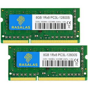 16GBm[gPCp PC3L-12800S 8GB×2  1Rx8 DDR3L 1600MHz SODIMM CL11 204Pin Non-ECC d1.35V RAM