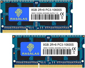 16 GB 10600S PC3-10600 DDR3-1333MHz 8GB×2 m[gPCp 16GB DDR3 CL9 204Pin SO-DIMM RAM Memory