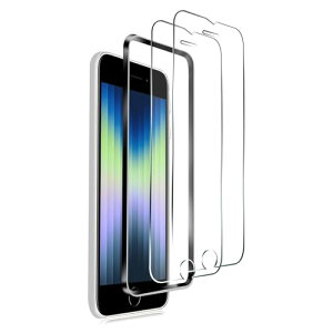 �y�񖇓���zFOR iPhone SE ��3���� �p�̃K���X�t�B���� for iPhone SE3 2022 �p�̃t�B���� �t���ی�t�B����for iPhone 6/6s /iPhone7/ SE ��2���� / iPhone 8 �p�̃P�[�X �����ی�K���X �d�x9H �Ռ��z�� ���ߗ�