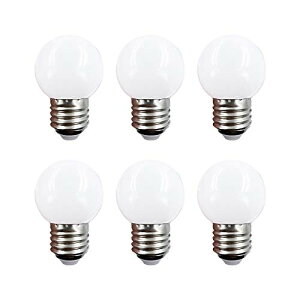 LEDd d1W 50lm E26 G45 F5000K ^d VfA 10W` 6 ȃGl dCߖ ~j{[ ^Cv Ŕ {[d hJ^ G^^Cv (F-6Zbg)