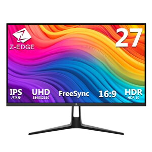 Z Z-Edge([GbW) 4K j^[ 27^ IPS UHD(3840x2560) HDR10 AMD FreeSyncΉ  ^ HDMI DP tbJ[t[ VESAΉ 2Nۏ(vo^) U27P4K ubN