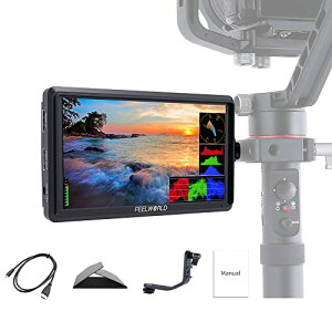 Feelworld FW568 V2 5.5C`DSLRJtB[hj^[3D LUTEg`ExNg}^4K HDMIo̓tHD 1920x1152 LCD IPS X^rCU[p