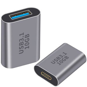 USB C to USB 3.1 �ϊ��A�_�v�^ (Type C ���X - USB A 3.1 ���X) �ő�10Gbps�����f�[�^�]�� OTG �����A�_�v�^ MacBook Pro/MacBook Air/���̑� USB-C �[���p(1�Z�b�g)