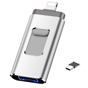 Phone obNAbv USB 128GByAvsvE4in1]zPhone f[^ۑXg[Wgbʐ^E𒼐ڕۑbX}z/PC/Android/Type-CΉ tbVhCu eʕs Ot