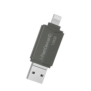 [Apple MFiF] 128G Lightning to USB3.0 tbVhCu [XeBbN dbXg[W ThCu iPhone/iPad/iPodobNAbv[XeBbN }CNAndroidgѓdb PC/TV/v