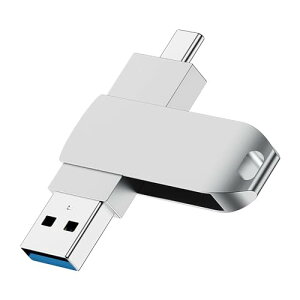 TRkin USB64 GB 2 IN 1 USB&Type-CtbVOteʕs^360x]X}[gtHpMac Windows PC PadΉhhoϏՌgѕ֗iVo[j