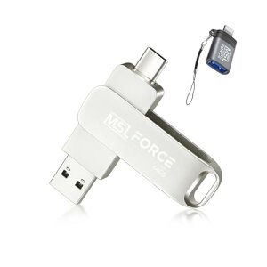 S̓{ MSL FORCE [YIC (9T25) ] 2in1 USB3.0 USB-C X}[gtH ^ubg Ot 360°] f[^] obNAbv lightningA_v^ Zbg 128GB