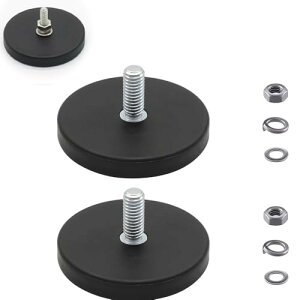 FUGSHIYI �}�O�l�b�g 2���� �����̓}�O�l�b�g��� �l�I�W������ �ی^ ���a43mm ���o�[�R�[�e�B���O M6�l�W�t���X�e�[ LED��Ɠ� �J���� �ԗp�}�E���g�x�[�X ���Β����� �Œ�p�}�O�l�b�g�W��