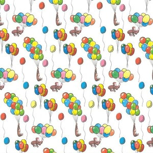 ̃W[WFKCZXn Curious George 45cmx54cm FUSARbg (White)