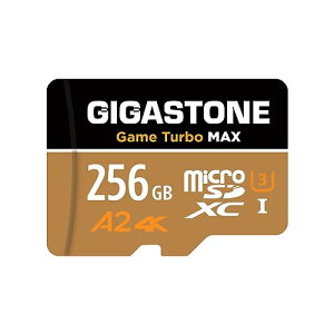 ySwitch 1pz GIGASTONE }CNsdJ[h 256GB Game Turbo MAX microSDXC UHS-I A2 V30 U3 C10 160MB/s  SDA_v^[1ty5Nf[^Eۏ؁z