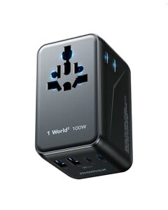 yŐVǌ^E菬Iz MOMAX ϊvO PD 100W GaN }[d SEΉ 6䓯[d 2*PD USB-C+2*QC USB-A COpRZg 2AC COϊvO C/BF/O/A^Cv [bp/؍/CM