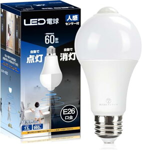E26 LEDd lÃZT[t 7.5W 60W` 960lm F ÃZT[t Yh~ ԊO 񂩂񂹂񂳁[ d _ ȃGl /gC/L/Ki 1Zbg 6500K