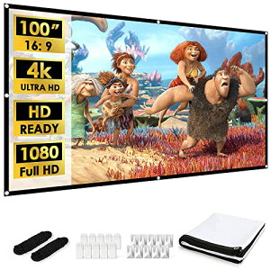 YOWHICK vWFN^[ XN[ 100C` TCY 16:9 ʓe ܂肽݃XN[ Op z[VA^[ XN[ ep c  fXN[ |[^u \ (100