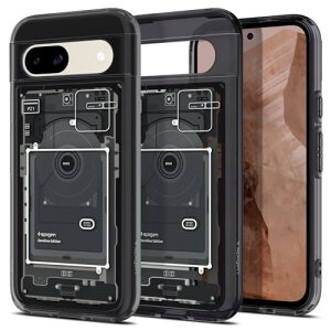 Spigen Google Pixel 8a �P�[�X �N���A ���C�����X�[�d�Ή� �o���p�[2�d�\�� �X�g���b�v�z�[���t�� �ČRMIL�K�i�擾 �ϏՌ� ���菝�h�~ ���΂ݖ��� �E���g���E�n�C�u���b�h ACS07261 (�[���E����)