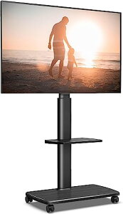 FITUEYES erX^h 32`70C`ɑΉ LX^[t er Ǌ nC^Cv tvX^h ړ  tv stand 60cm̖ؐ ω׏d40kg VESA600x400mm܂ \ EU