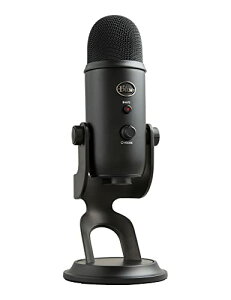 Logicool G Blue Yeti �Q�[�~���O�}�C�N BM400BK USB �R���f���T�[�}�C�N �Q�[�~���O ���� �X�g���[�~���O �z�M �}�C�N �u���b�N�A�E�g �u���b�N �� PC Mac PS5 PS4 �������K�i