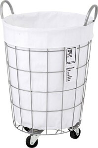 BRID laundry ROUND BASKET WITH CASTER [ �z���C�g / 33L �L���X�^�[�t�� ] �����h���[ ���E���h �o�X�P�b�g