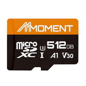 MMOMENT }CNSDJ[h 512GB Nintendo SwitchΉ/MicroSDXCJ[h / 4KΉ / Class10 / UHS-I / U3 / A1 / V30 / SDA_v^[tyǍő95MB/sz