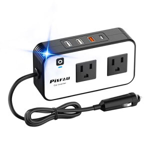 PiSFAU Co[^[ 200W VK[\Pbg RZg,DC12VAC100Vɕϊ J[Co[^[C[20W usb-c]t/USB}[d(18W)/4.8AfAUSB/m[gp\Rpԍڏ[d
