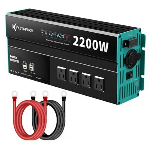 RUTNRIXA Co[^[ VK[\Pbg RZg DC12VAC100Vɕϊ PD USB1|[gځbԓdɕϊbAC100Vo͑ΉbԐp J[Co[^[ ԍڗpCo[^[ (2200W)