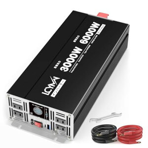 LCYMW Co[^[ 12v 100v 3000W uԏo6000W DC12VijAC100Vi𗬁jɕϊ Cg J[Co[^[ PD30W ACRZgd2 ƒً}pd ԒObY AEghA  L