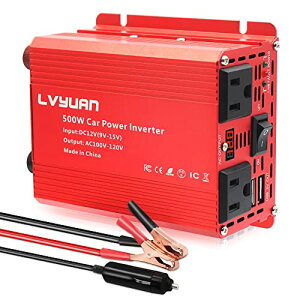 2021f IpowerBingo Co[^[ 12V i500W(ő1000W) DCij12V ACi𗬁j100V [ԍڏ[dAԒObY X}z[d A}[d AVK[\Pbg]ACRZg×2AUSB 3.1A \Pbg×2