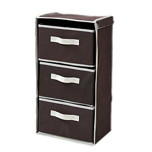 �R�P(YAMAZEN) �`�F�X�g �g���J���^�� �����o���t�� �H��s�v 3�i �ߗ� ���[ ��28.5×���s21×����58cm ��l��炵 ���[�{�b�N�X �܂肽���݉\ �u���E��/�A�C�{���[ YM-DKC-3(BR/IV)