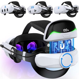 Elekasumi Meta Quest 3/Quest 3S/Quest 2pobe[wbhXgbv 6700mahCobe[ LEDfW^fBXvC mu KVRwbhZbgXgbvANZT[ KtBbg ^