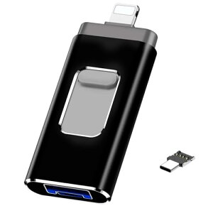 yMFiF؎擾ziPhonep USBAvsvE4in1Ot usb lightning/USB/Type-C ʐ^]bX}z/PC/Android/MacΉ  f[^ۑ ]iPhone 16/15/14/11/Pro/SE/iPad Air/ProȂǑΉ