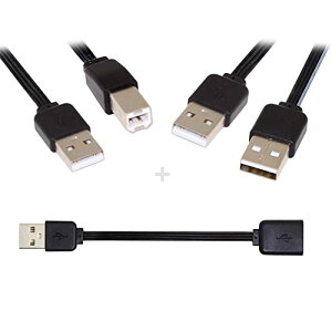 NFHK 3/bg 13cm USB 2.0 Type-A  Type-B Type-A X  IX f[^ tbgXP[u v^[fBXN&dbp