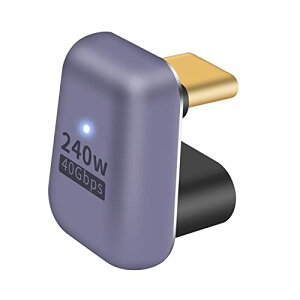 Poyiccot USB Type C ϊ A_v^UA 180° USB C U^A_v^y240W/40Gbps/ 8K@60HzzUSB Type C IXX RlN^A[df[^USB 4.0 USB C RlN^ d 3/4 Ή MacBook Air/Pro/gѓdbpA 1