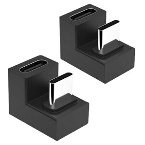 HUIKKJP USB Type C  ϊ A_v^ U U^ 180° 2 [d PD[d PD[d f[^ 10Gbps gѓdbp 10Gbps ^Cvc type-c ϊA_v^ IX X USB C RlN^[ XfUC