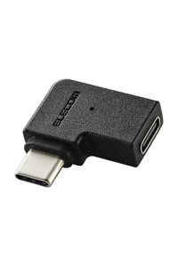 �G���R�� Type-C �A�_�v�^ L�� ������ USB-C to C �ϊ��R�l�N�^ USB3.2(Gen2) 10Gbps 60w �u���b�N AD-CFCML01BK
