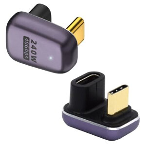 U^USB C A_v^ USB Type-C ϊA_v^ 240W USB4.0 [d f[^] 40Gbps 180xU^ USB-C IX-X 8K@60HzΉ ^CvCϊA_v^y2Zbgzm[gp\R X}zΉ