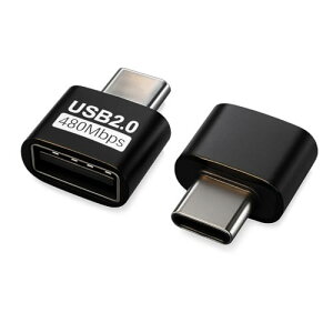 fine-R USB-A to USB-C �ϊ��A�_�v�^�[ 2�Z�b�g �y�� �����]�� OTG�Ή� Windows Mac Android iOS�Ή��iAtoC2.0�j