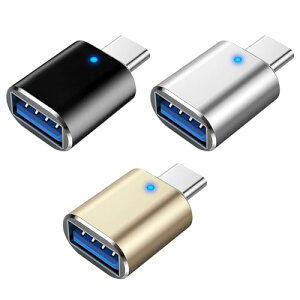 QISI USB C ϊA_v^ 3Zbg USB3.0 f[^] ő5Gbps Type-C IX to USB A X OTGA_v^[ MacBook/iPad Pro/X}zΉ ^ y Ro[^[(Type-CIX-USB-AX)