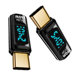 BRIIKPP USB4.0 Type C �ϊ��A�_�v�^�[ LED���b�g���\���y2�Z�b�g�z240W 40Gbps�����f�[�^�]��