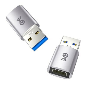 Cable Matters 2 10Gbps USB-A  USB-C ϊA_v^ USB 3.2 f[^]}[dΉAo[VuUSB-C|[gAUSB-C to USBA_v^iIX to XjiPhone 16/15AiPad ProAGalaxy S23 p