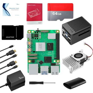 Vemico Raspberry Pi5 16GB Kit ZK擾ς Yx[pC5 16GB{[h/64GB J[h/ABSMP[X/PDdA_v^[/ANeBuN[[/MicroHDOUTP[u//hCo[/J[h[_[/ Ra