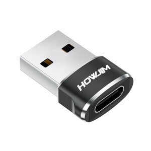 HOWJIM USB Type-C ϊA_v^ USB C ϊA_v^ ^ QC2.0 }[dƍf[^] ^CvC (X) to USB 2.0 (IX) OTGΉ CzΉ ^Cvc ϊ M-acBook Pad Pro Phone 17 16 15 V[Y G-
