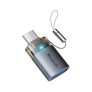 Mcdodo USB-A to USB-C�ϊ��A�_�v�^ USB3.0�K�i 5Gbps�����f�[�^�]�� Type-C �ϊ��A�_�v�^�[ USB����^�C�vC�ϊ��A�_�v�^ ���ʂ�LED�\�����C�g�t�� �����h�~�f�U�C�� Type C�R�l�N�^ MacBook iPad iPhone 17/16/15