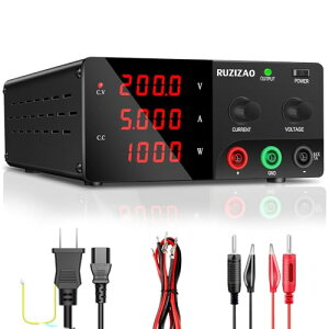 RUZIZAO艻d(0~200V 0~5A) 1000Wd GR[_ LED 4d d d͕\ fXNgbv 艻d eXgƃeiX  wZ уobe[dɎgp܂