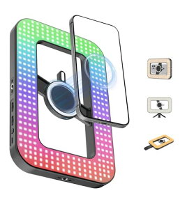 TONEOF OCg 6000mAh ʃ}Olbg RGB B胉Cg X}zCg LED BeCg Or ~jOrt rfIO 448LED 2500K-6500K [d X}[gtHpP[W X}zprfI