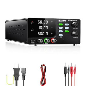 RUZIZAO 艻d DCd 0-60V 0-10A 600W o 3L[h OCP/OVPی@\ o/bN{^ GR[_[mu ϒ艻d 4ddd͕\ XCb`O艻d