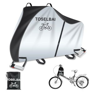 TOSELBAI ���]�ԃJ�o�[ 420D�����I�b�N�X�t�H�[�h���n �O�d�D�� �o�C�N�J�o�[ ���J���t�@�X�i�[ ���[�܁��t�b�N�t�� (�u���b�N �V���o�[)