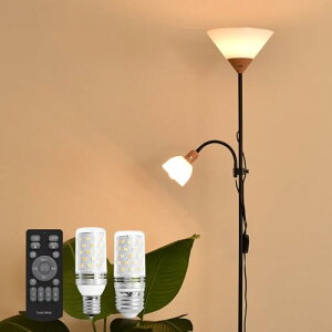 VENTOTA �t���A�X�^���h ���C�g 2�� �t���A�����v ����178cm �������F LED�d���t�� �����R���t�� �ԐڏƖ� �Ǐ����C�g �؍� �Q�� ���r���O Pois BK